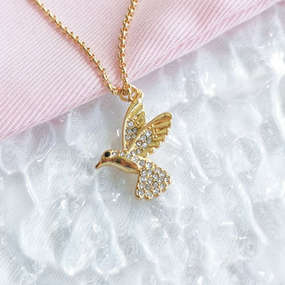 Kate Spade - Grandma's Closet Hummingbird Gold Necklace - new